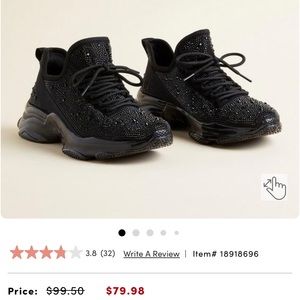 Rhinestone sneakers, wide width size 6 torrid